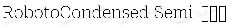 RobotoCondensed Semi字体转换